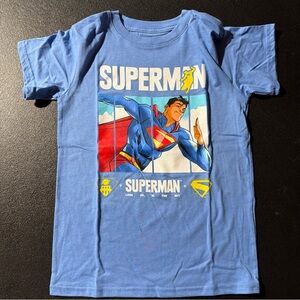Hybrid Apparel Superman Logo Tee in Blue